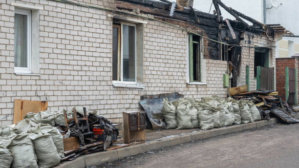 Professional Fire Damage Removal technician working in Columbia, MD